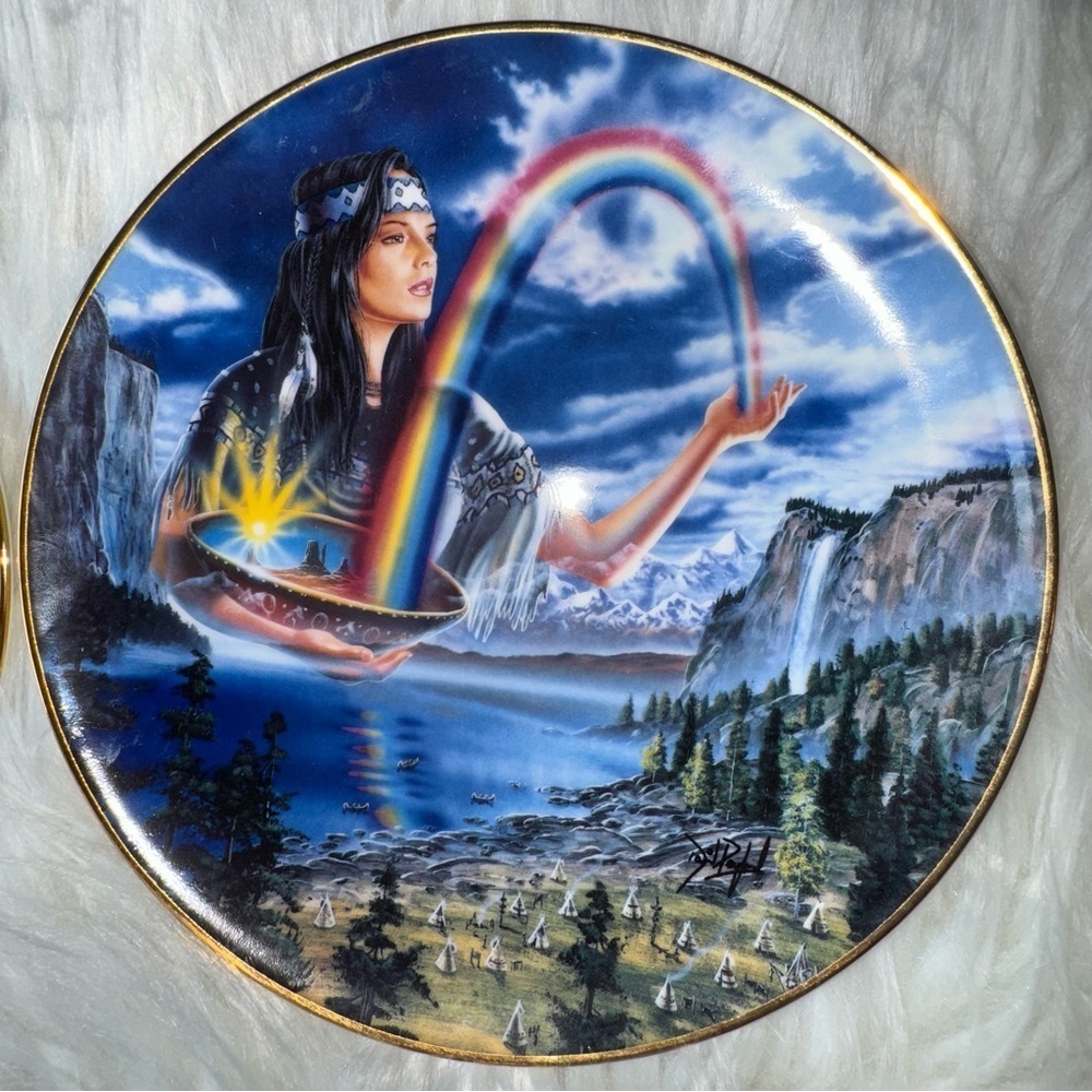 Royal‎ Doulton "Rainbow Maiden” by David Penford.. Indian Maiden Seri…